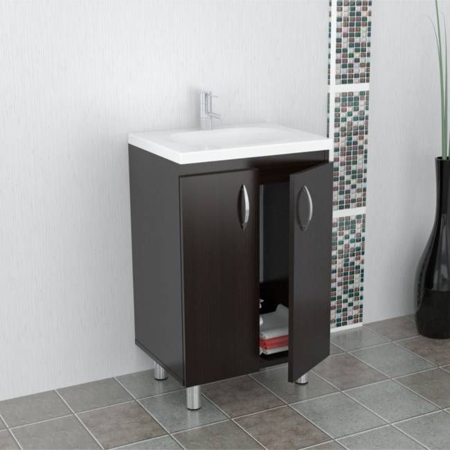 Modern Espresso Color Vanity And Sink