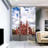 48" X 72" Red Blue and White Wood Canvas Russia  Screen