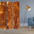 48" X 72" Multi Color Wood Canvas Brown Marble  Screen