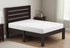 Popular Espresso Queen Size Slat Wood Bed