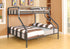 83" X 63" X 60" Gunmetal Twin Xl Over Queen Bunk Bed