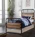 Steel Twin Brown and Black Bed