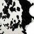 4' x 5' Black and White Faux Cowhide Animal Print Area Rug