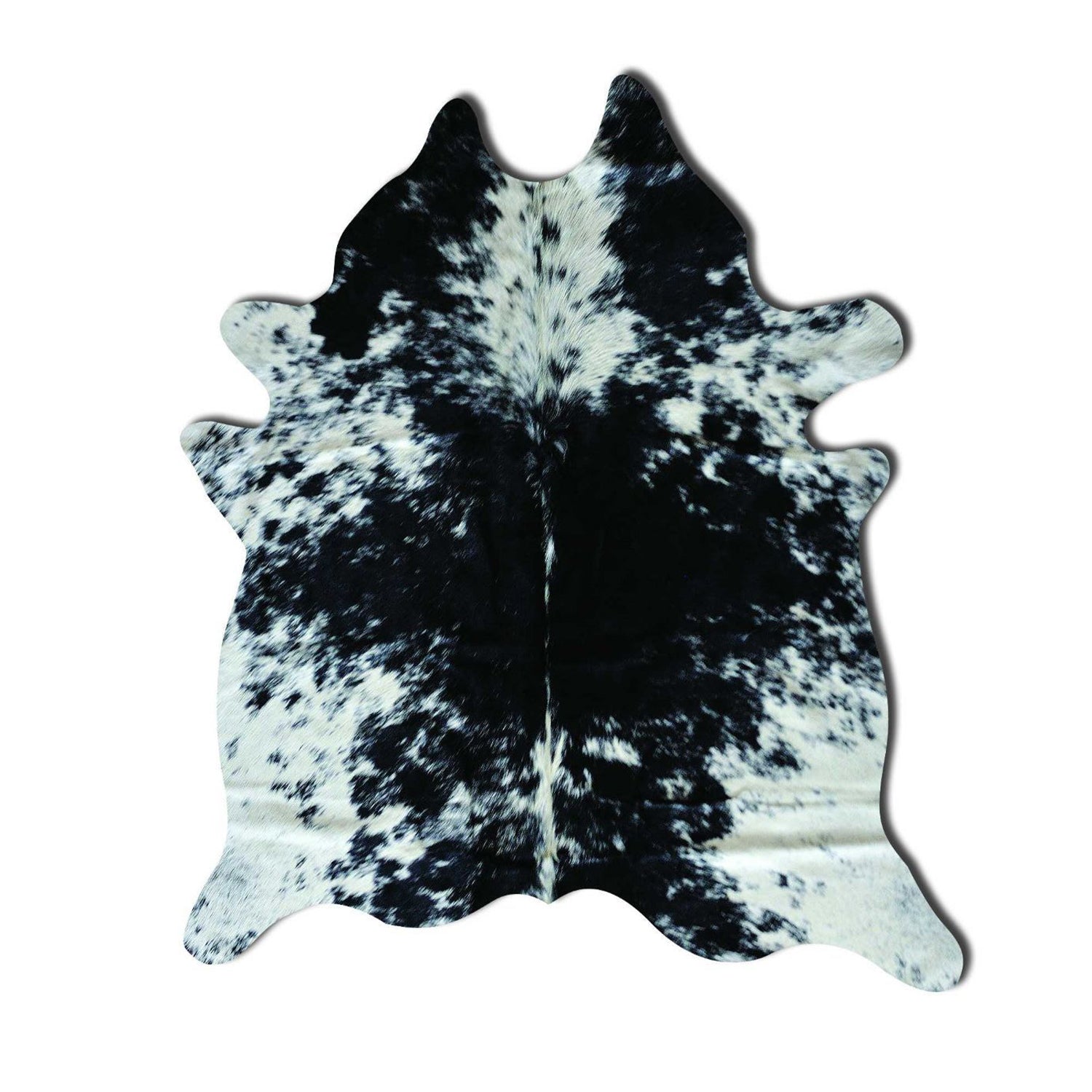 72" X 84" Salt & Pepper Black White Cowhide - Rug