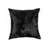 18" Black and White Cowhide Throw Pillow