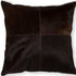 18" Black and White Cowhide Throw Pillow