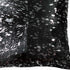 18" Black and Silver Cowhide Throw Pillow