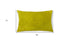 12" X 20" Yellow Cowhide Throw Pillow