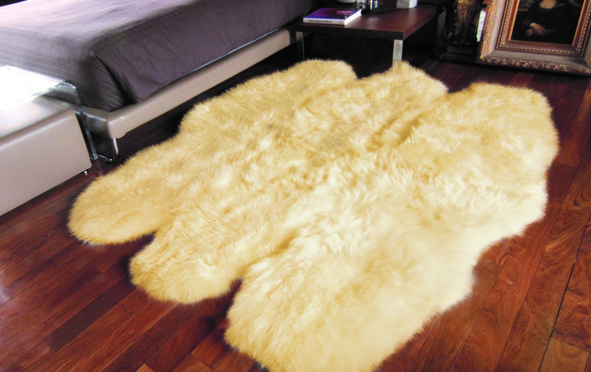 Gold Animal Print Area Rug