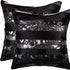 18" X 18" X 5" Gold And Chocolate Quattro  Pillow 2 Pack