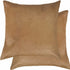 18 X 18 Tan Cowhide Throw Pillow