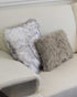 12" X 20" X 5" Gray Faux  Pillow 2 Pack