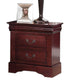 24" Brown Two Drawers Nightstand