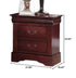 24" Brown Two Drawers Nightstand