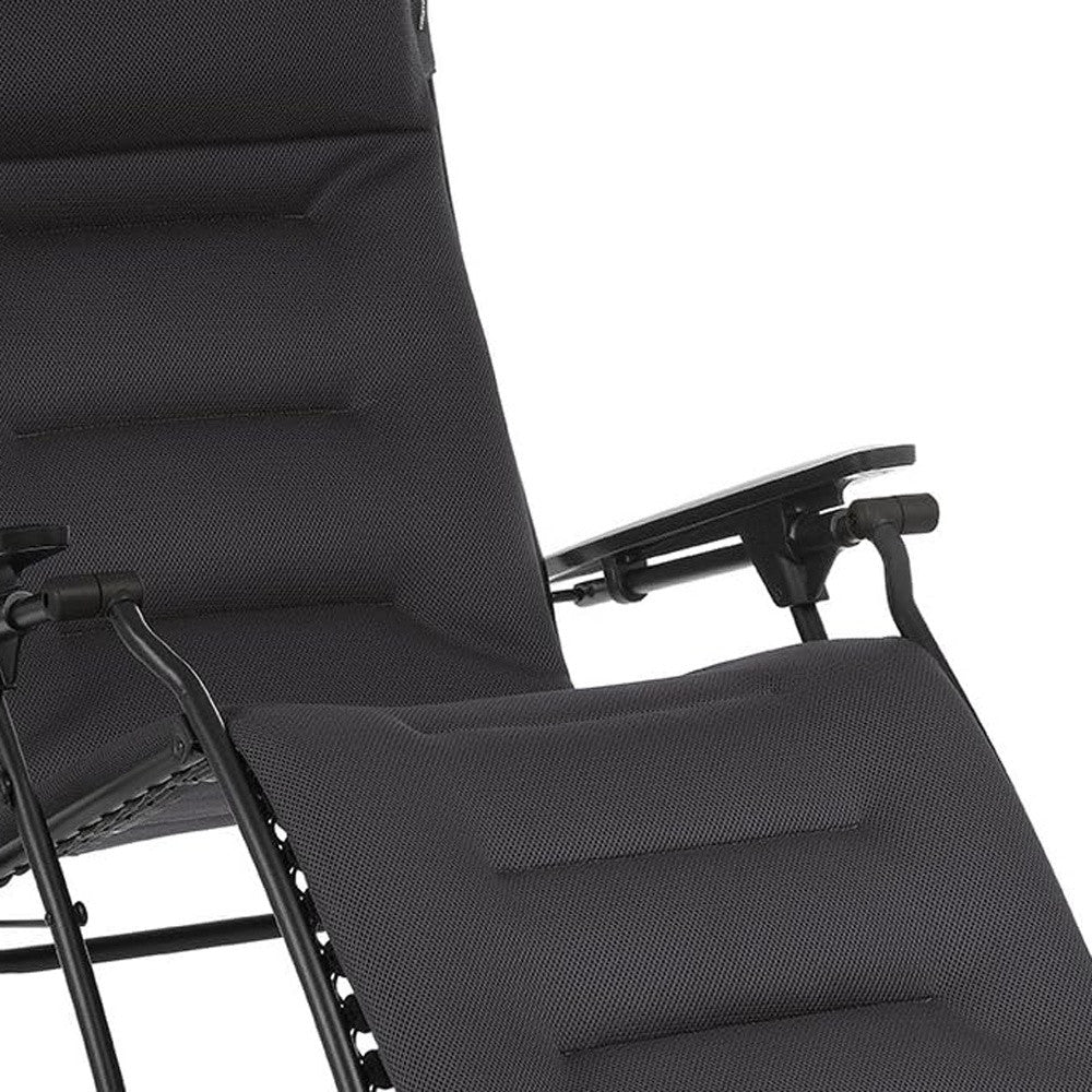 30" Black Metal Zero Gravity Chair