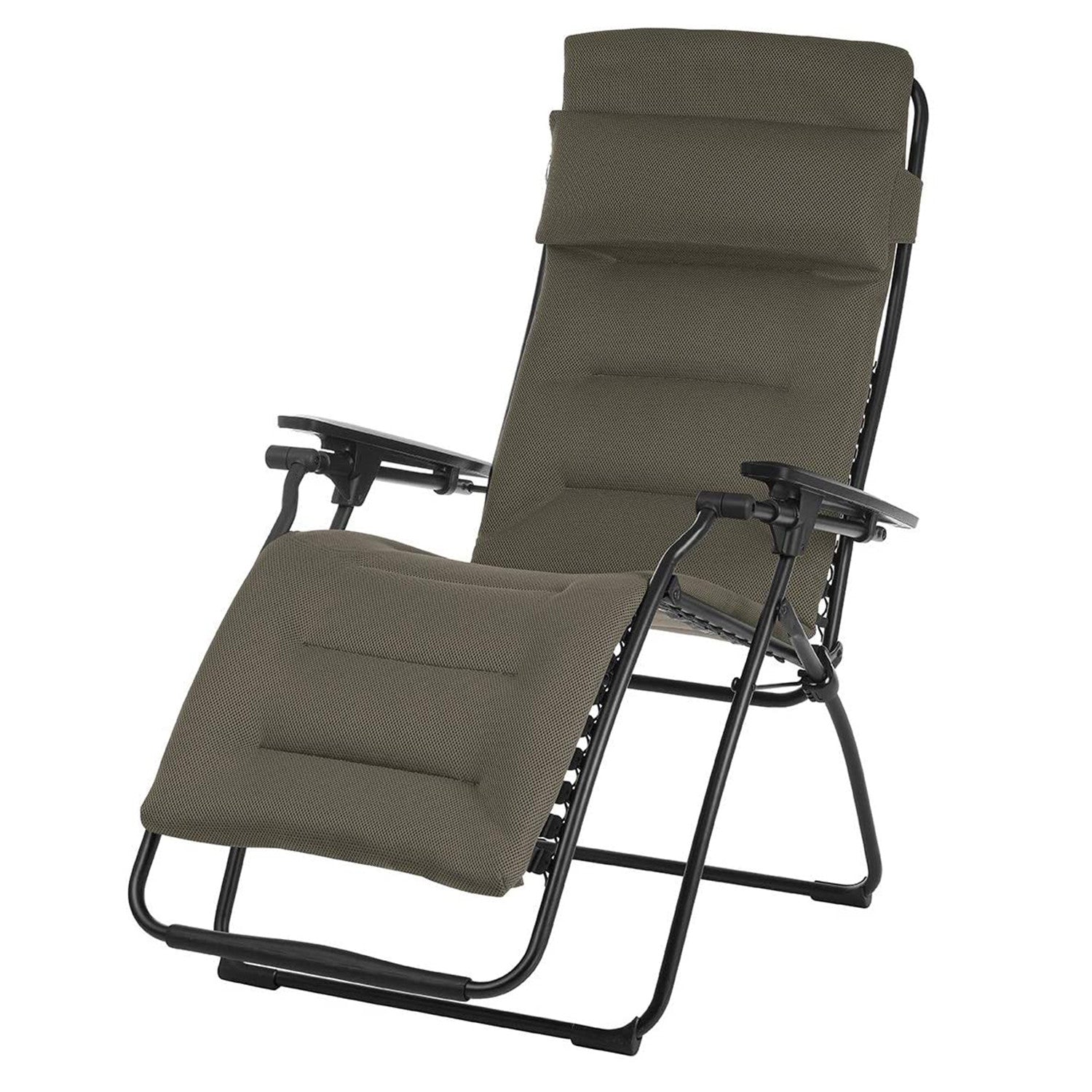 30" Black Metal Zero Gravity Chair