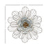 Well-Crafted Galvanized Daisy Metal Wall Decor