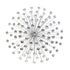 Silver Acrylic Burst Metal Wall Decor