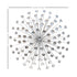 Silver Acrylic Burst Metal Wall Decor