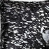 18" X 18" X 5" Black And Silver Torino Kobe Cowhide  Pillow