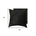 Set of Two 18" Black Cowhide Throw Pillow