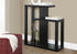 32" Espresso Free form Floor Shelf Console Table With Storage