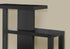 32" Espresso Free form Floor Shelf Console Table With Storage