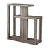 32" Taupe Free form Floor Shelf Console Table With Storage