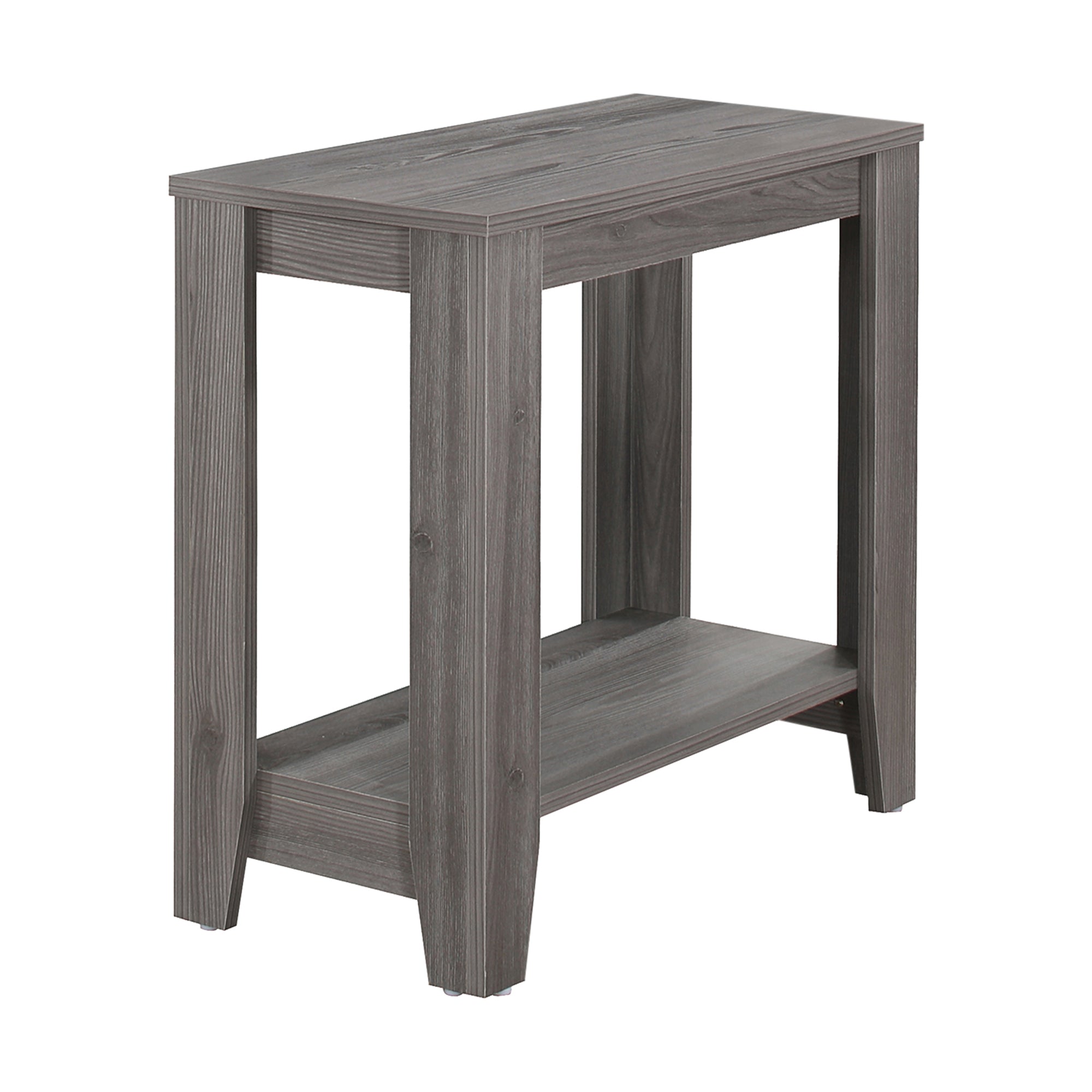 24" Gray Console Table With Storage