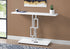 47" White Floor Shelf Console Table With Storage