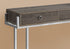 48" Taupe And Silver Console Table