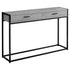 48" Black Frame Console Table