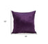 18" X 7" X 18" Transitional Purple Solid Pillow Cover With Poly Insert