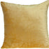 18" X 7" X 18" Transitional Yellow Solid Pillow Cover With Poly Insert