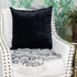 18" X 7" X 18" Transitional Black Solid Pillow Cover With Poly Insert