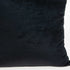 18" X 7" X 18" Transitional Black Solid Pillow Cover With Poly Insert