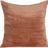 18" X 7" X 18" Transitional Orange Solid Pillow Cover With Poly Insert