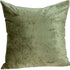 18" X 7" X 18" Transitional Olive Solid Pillow Cover With Poly Insert