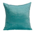 18" X 7" X 18" Transitional Aqua Solid Pillow Cover With Poly Insert