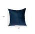 20" X 7" X 20" Transitional Navy Blue Solid Pillow Cover With Poly Insert