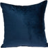 20" X 7" X 20" Transitional Navy Blue Solid Pillow Cover With Poly Insert