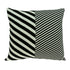 18" X 5" X 18" Transitional White & Black Pillow Cover With Poly Insert