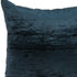 22" X 7" X 22" Transitional Dark Blue Solid Pillow Cover With Poly Insert