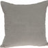 22" X 7" X 22" Transitional Gray Solid Pillow Cover With Poly Insert