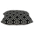 20" X 7" X 20" Transitional Black Pillow Cover With Poly Insert