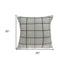 20" X 7" X 20" Transitional Gray  Pillow Cover With Poly Insert