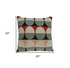 20" X 7" X 20" Transitional Gray And Red Pillow Cover With Poly Insert