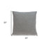 20" X 7" X 20" Elegant Transitional Gray Pillow Cover With Poly Insert