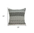 20" X 7" X 20" Stunning Transitional Gray Accent Pillow Cover With Poly Insert