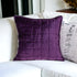 20" X 20" Purple Cotton Blend Zippered Pillow